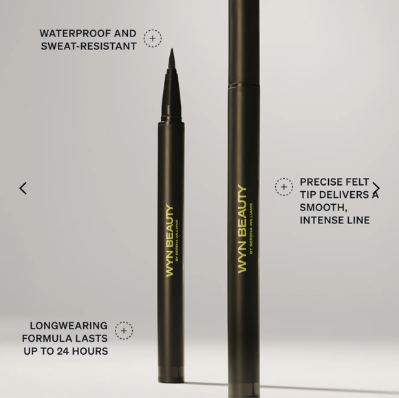 NEW WYN Beauty Glideline Waterproof Liquid Eyeliner - Focus Black - Picture 6 of 7